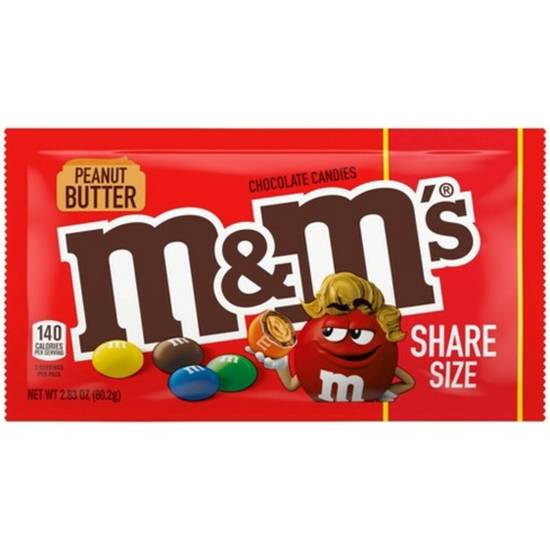 Order M&M Peanut Butter Share Size food online from IV Deli Mart store, Goleta on bringmethat.com