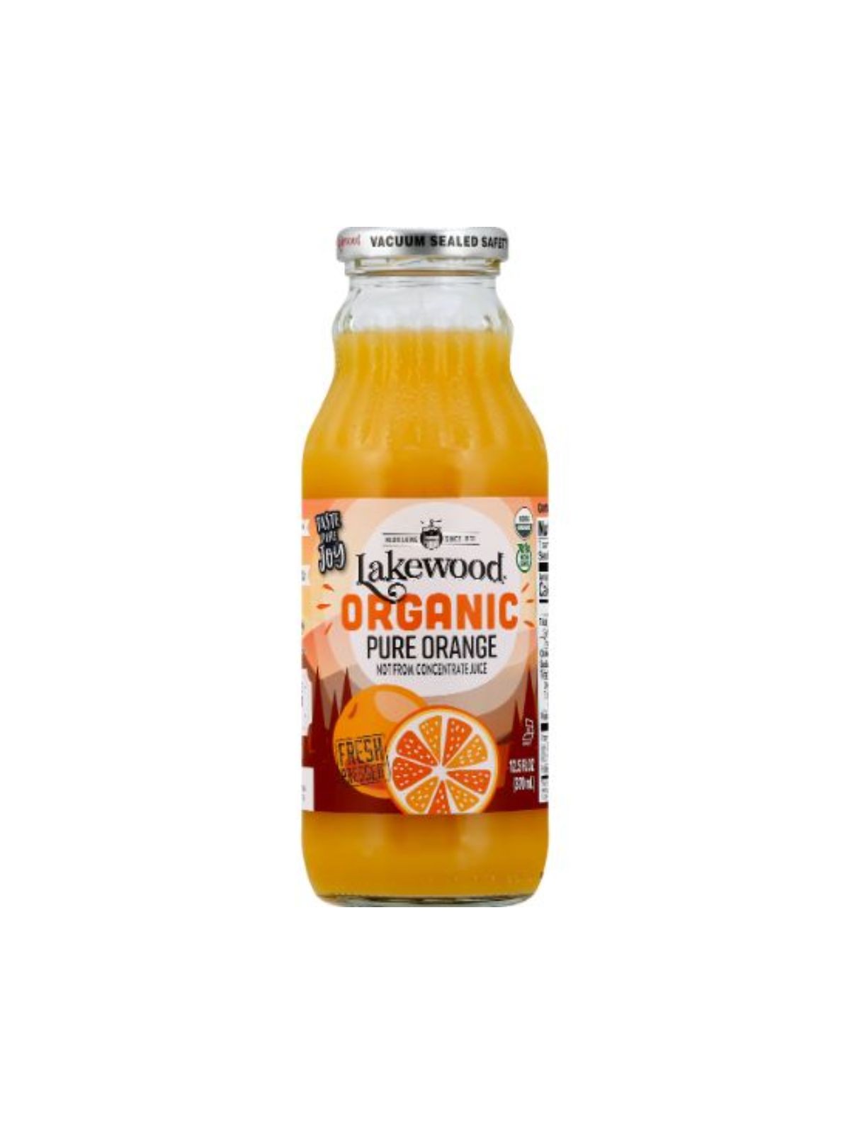 Order Lakewood Organic Pure Orange Juice (12.5 oz) food online from Stock-Up Mart store, Marietta on bringmethat.com