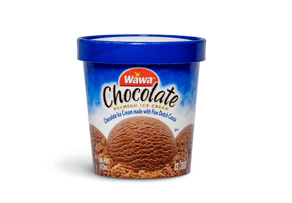 Order Wawa Chocolate Ice Cream Pint food online from Wawa store, Hatboro on bringmethat.com