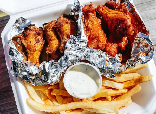 Order Wings (6 pcs), Fries, and Drink food online from Tasty Wings & Seafood store, West Columbia on bringmethat.com