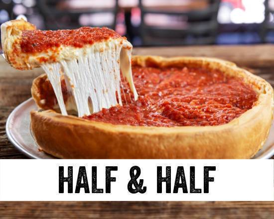 Order Deep Dish Half and Half Pizza  food online from Giordano store, Canton on bringmethat.com