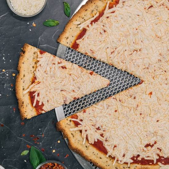 Order Cauliflower Crust VEGAN Cheese Pizza (12" Small) food online from OMG Pizza store, Los Angeles on bringmethat.com
