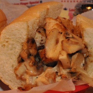 Order Mushroom Cheese Chicken Sandwich food online from Uncle Sams store, Peoria on bringmethat.com
