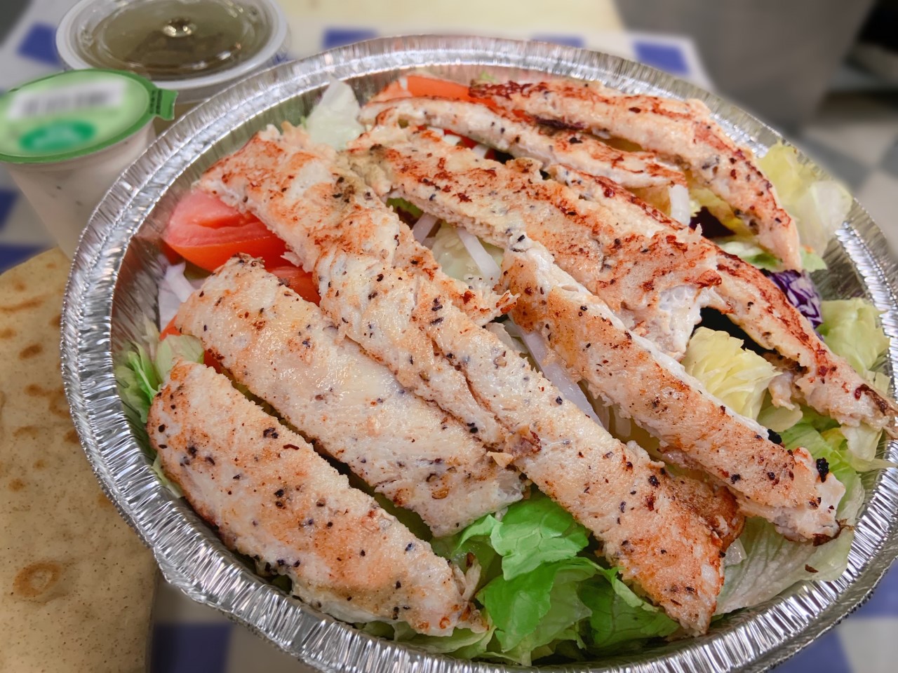 Order Grilled Chicken Salad food online from Village Pizza & Seafood store, Santa Fe on bringmethat.com