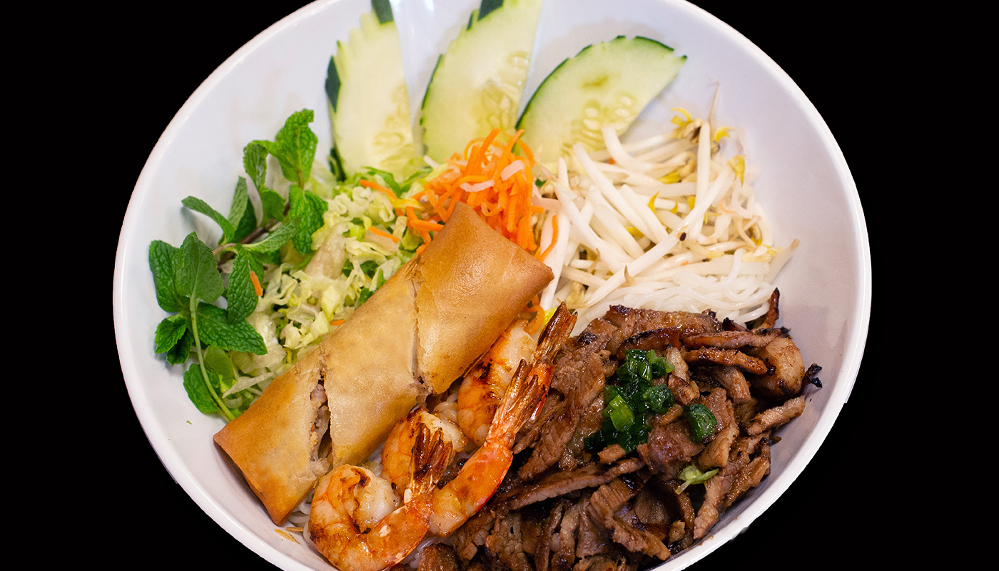 Order 22. Grill Pork, Shrimp and Egg Roll food online from Pho Rex store, Norco on bringmethat.com