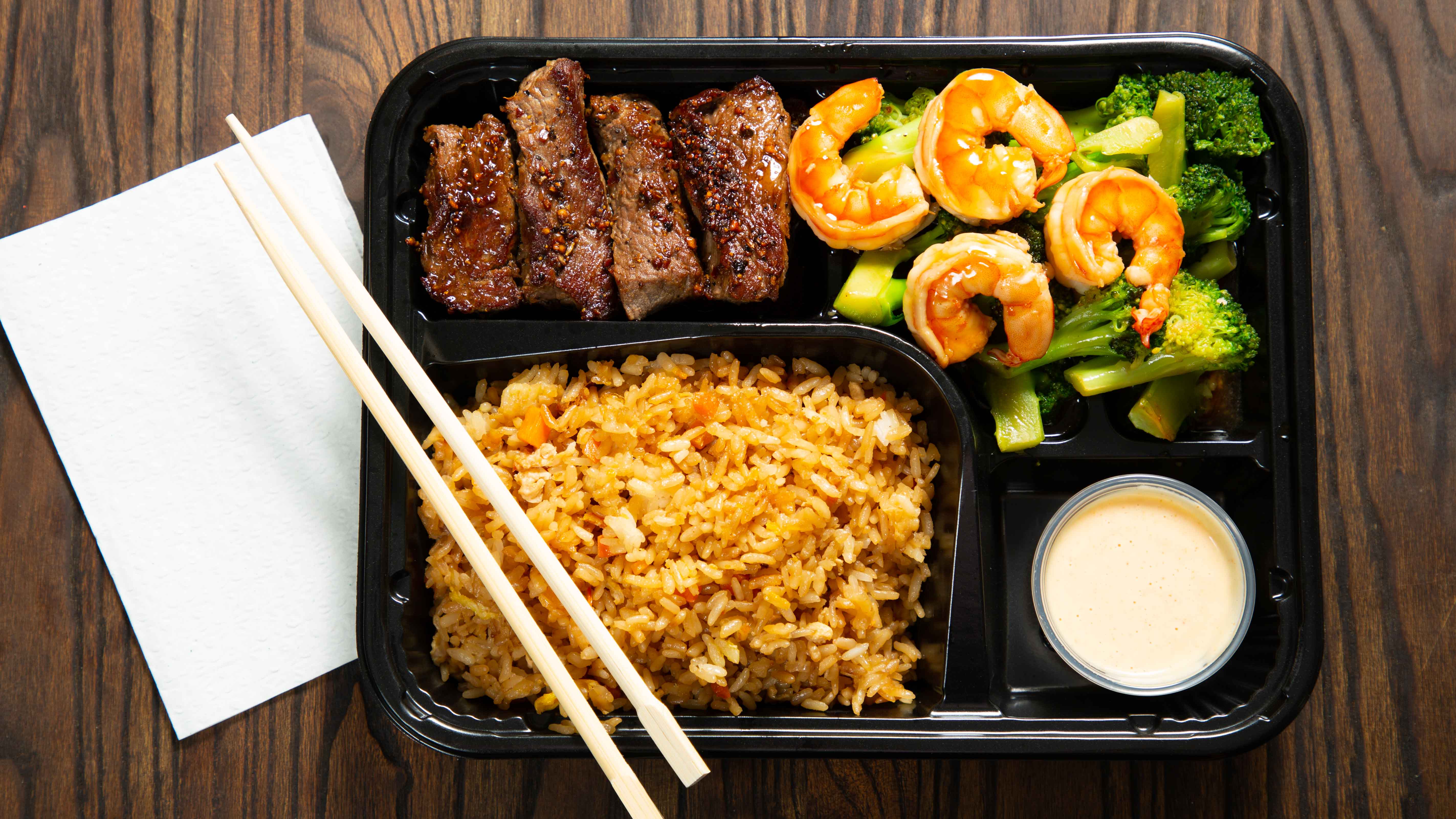 Order Steak and Shrimp Lunch Combo food online from Okipoki store, Albany on bringmethat.com