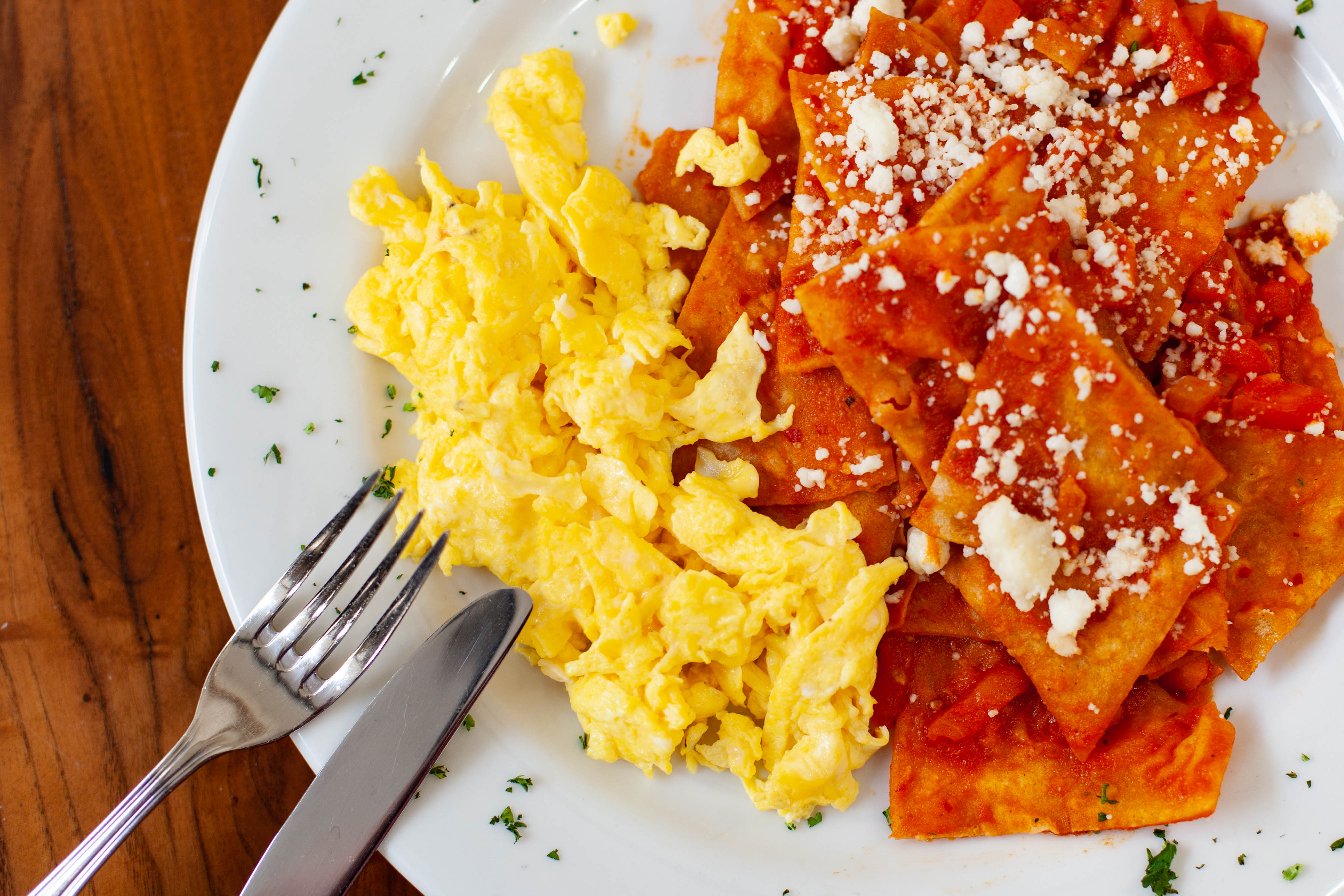 Order CHILAQUILES. food online from Energy Life Cafe store, Beverly Hills on bringmethat.com