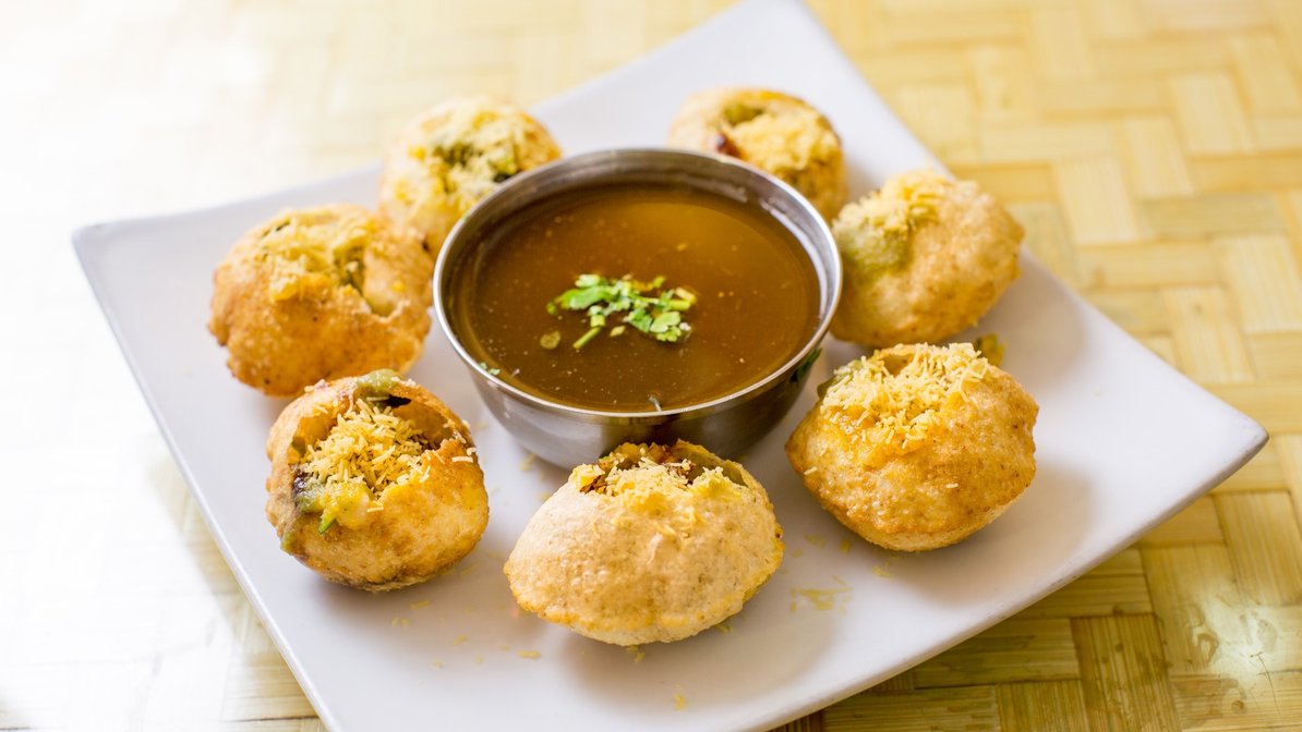 Order Pani Puri food online from Samudra Restaurant store, Jackson Heights on bringmethat.com