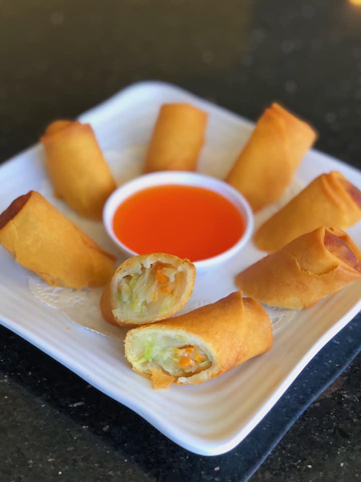Order 4 Piece Egg Rolls food online from Wanya Thai Restaurant store, Canyon Country on bringmethat.com