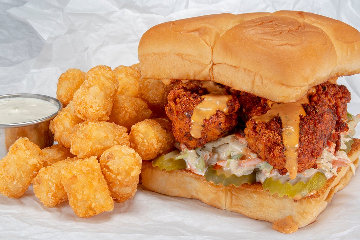 Order THE HOT CHICK COMBO food online from Bad Mutha Clucka store, West Covina on bringmethat.com
