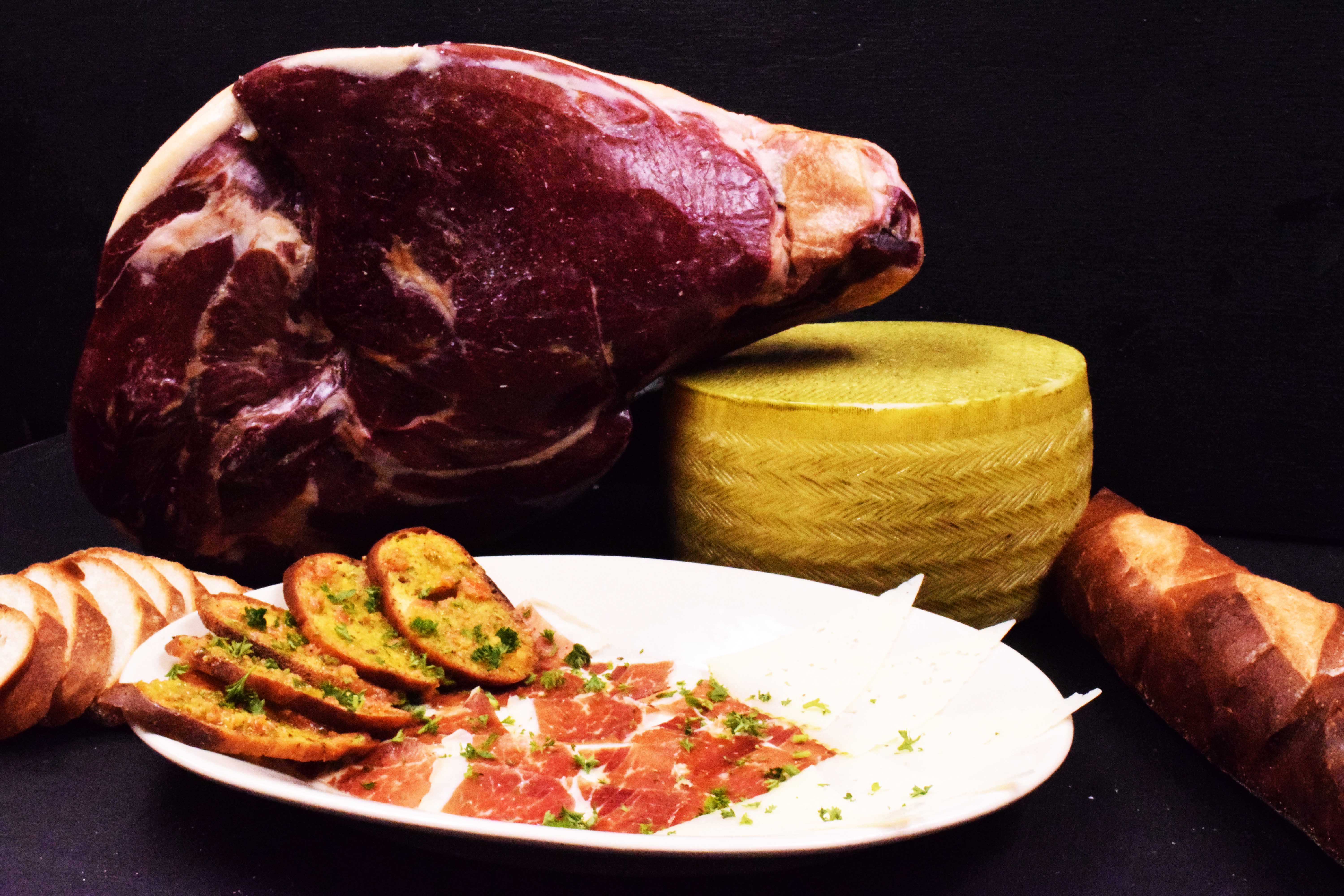 Order Cured Spanish Ham With Machego food online from Bulerias tapas bar store, Chicago on bringmethat.com