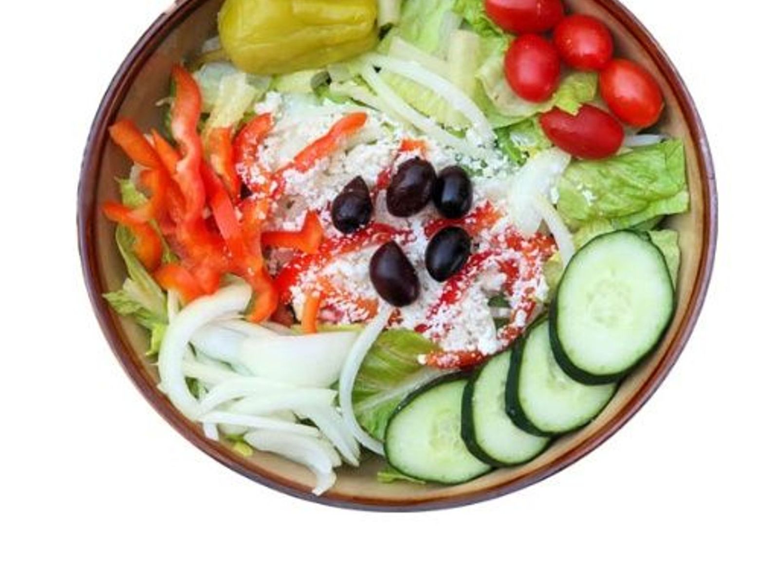 Order GREEK SALAD food online from Pita Heaven  store, Chandler on bringmethat.com