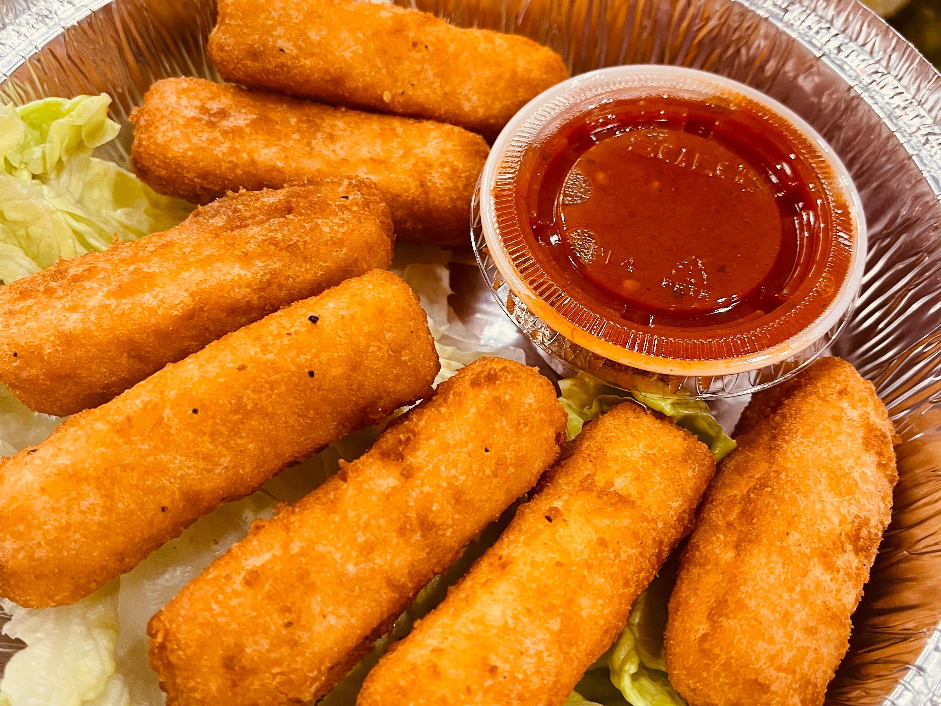 Order 7PC MOZZARELLA STICKS food online from Original Pappas Pizza Downtown store, Stamford on bringmethat.com