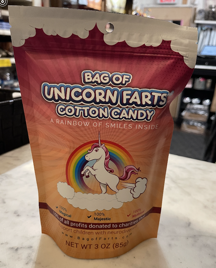 Order Bag of Unicorn Farts: Cotton Candy food online from The Sweet Shop Nyc store, New York on bringmethat.com