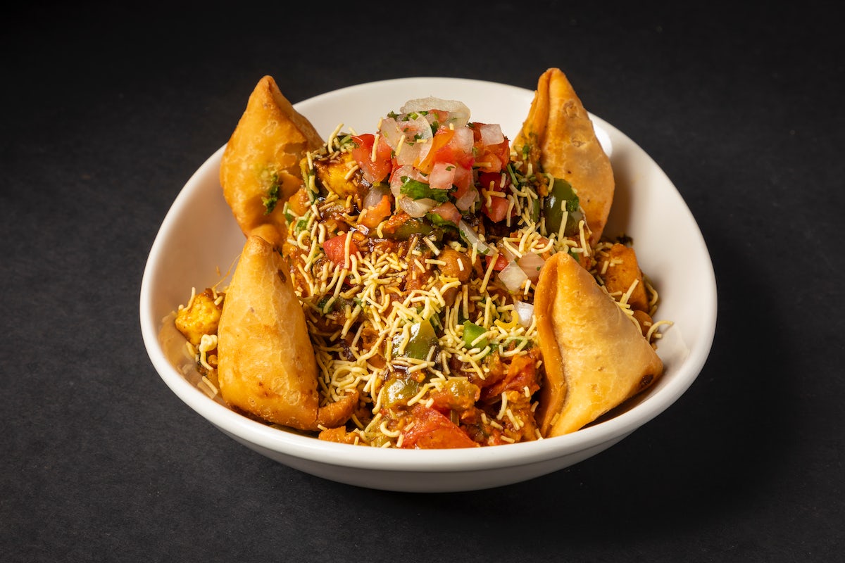 Order Deconstructed Samosa food online from Curry Up Now store, Hoboken on bringmethat.com