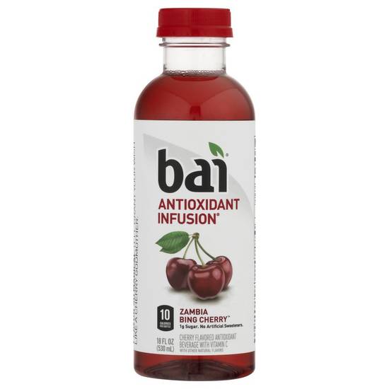 Order Bai Zambia Bing Cherry (18 oz) food online from Rite Aid store, Brook Park on bringmethat.com