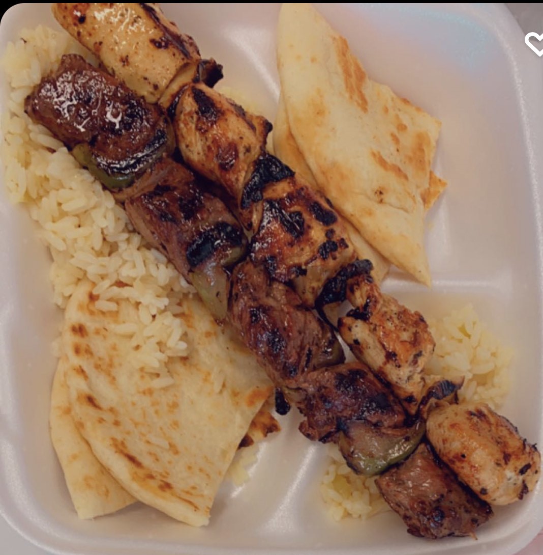 Order Beef and Chicken Kebab Combo food online from Elsa's Kitchen store, San Diego on bringmethat.com