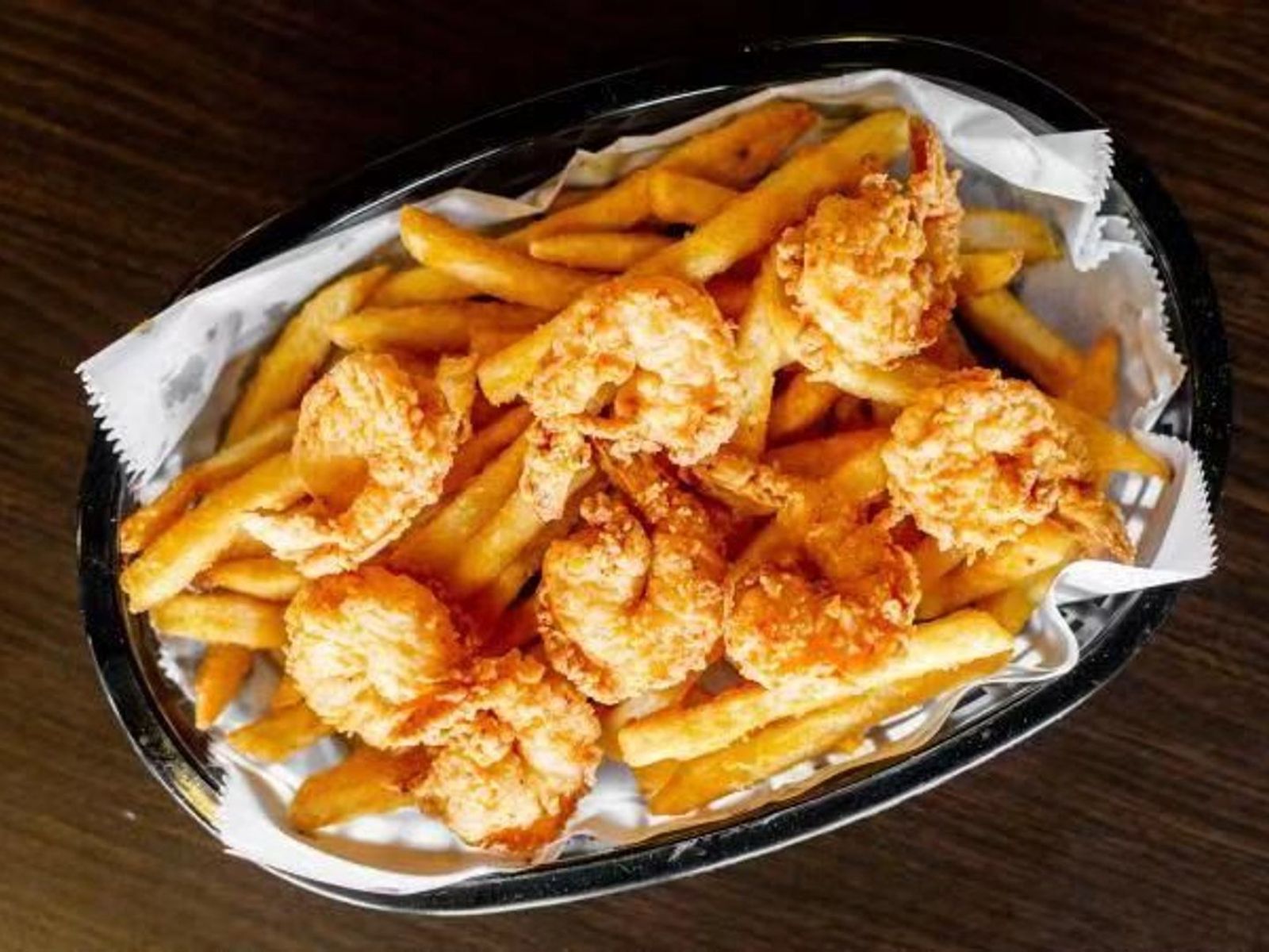 Order FRIED SHRIMP BASKET (8PCS) food online from Super Crab Juicy Seafood store, Rochester on bringmethat.com