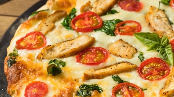 Order Caesar’s Alfredo Pizza food online from Caeser Italian Restaurant store, Nashville on bringmethat.com