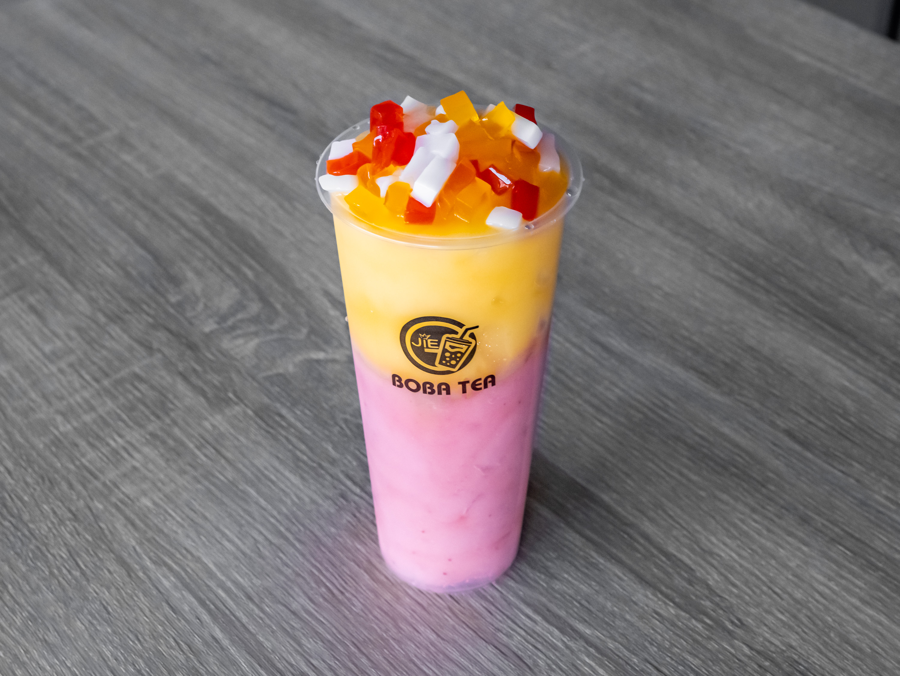 Order Mango and Strawberry Smoothie food online from Jie Boba Tea store, Fullerton on bringmethat.com