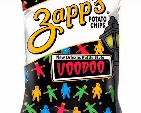 Order Zapps VooDoo Kettle Cooked Chips ( Vegan Friendly ) food online from Good As Burgers store, Atlanta on bringmethat.com