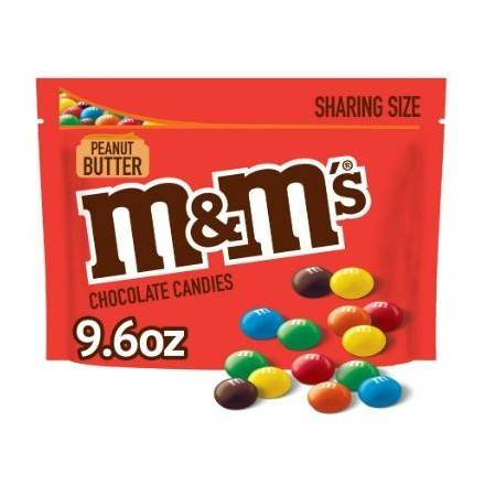 Order M&M's Peanut Butter Sharing Size (9.6 oz) food online from 7-Eleven By Reef store, Marietta on bringmethat.com