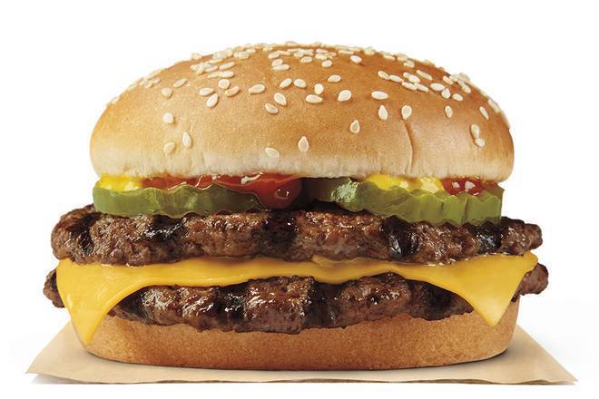 Order Double Cheeseburger food online from Burger King store, Saint Joseph on bringmethat.com