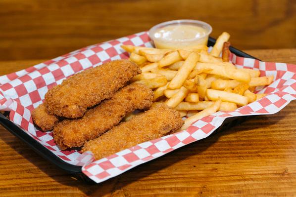 Order 4 Pieces Tenders and Fries food online from Chix & Bowls store, Philadelphia on bringmethat.com