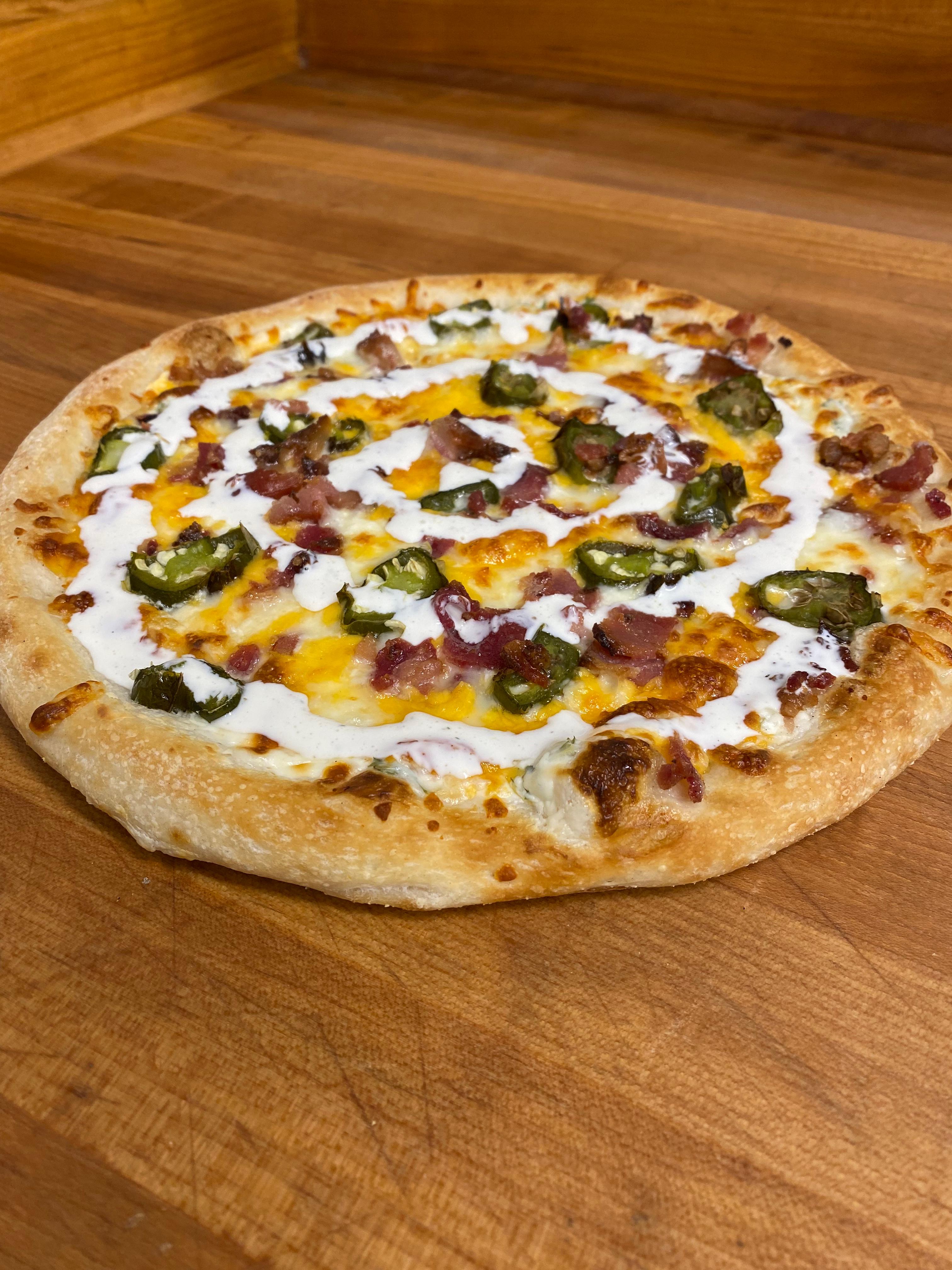 Order Jalapeno Popper Pizza (Limited Time Only) food online from Firo Pizza store, Georgetown on bringmethat.com