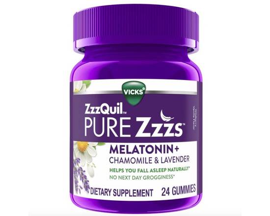 Order ZzzQuil Pure Zzzs Gummies 24 ct food online from McLean Ave Pharmacy store, Yonkers on bringmethat.com
