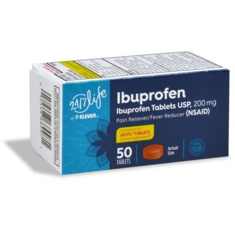Order 24/7 Life Ibuprofen Brown Tabs 50ct food online from Speedway store, Centerville on bringmethat.com