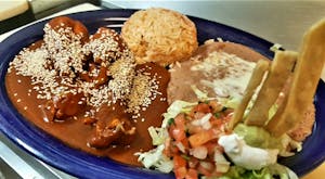 Order Chicken Mole Poblano food online from El Charro store, Turlock on bringmethat.com