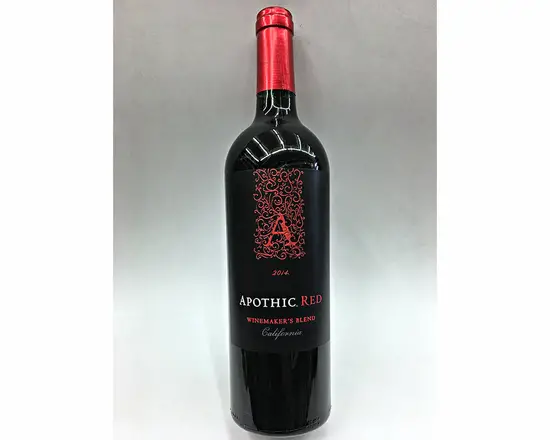 Order Apothic Red, 750mL wine (13.5% ABV) food online from Ogden Wine & Spirit store, Naperville on bringmethat.com