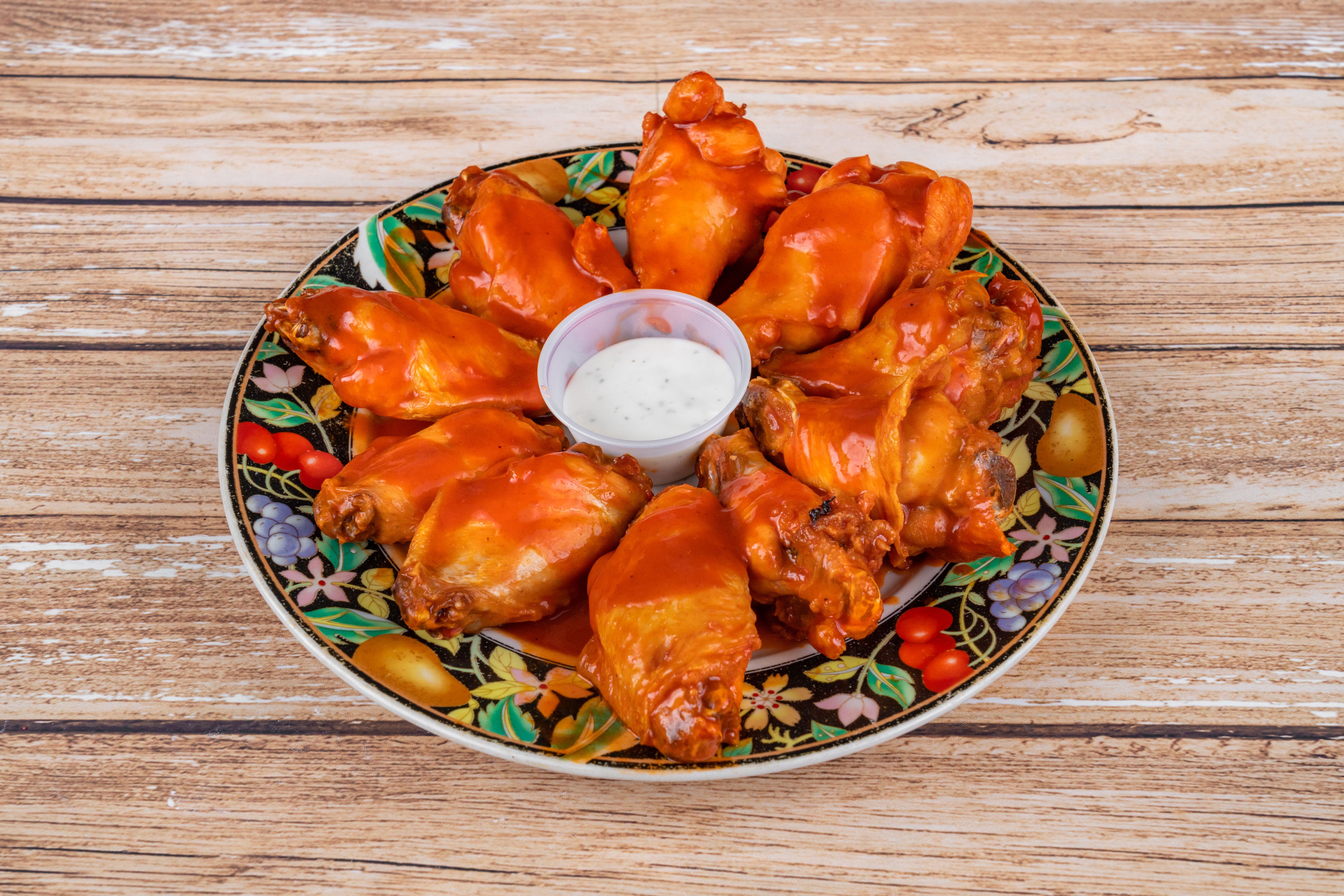 Order Buffalo Wings - 10 Pieces food online from Angelo's Pizza store, Houston on bringmethat.com