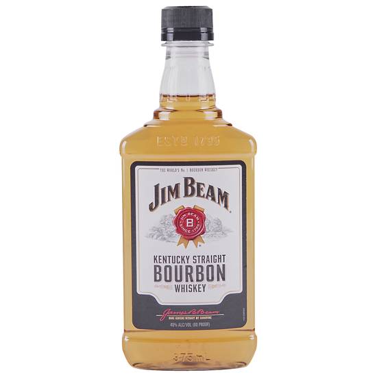 Order Jim Beam Kentucky Straight, 375mL whiskey (35.0% ABV) food online from Mimi Liquor store, Joliet on bringmethat.com
