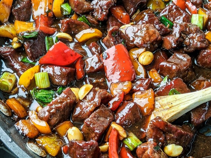 Order Kung Pao Beef food online from Red Dragon Chinese Restaurant store, Raleigh on bringmethat.com
