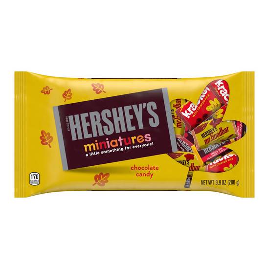 Order HERSHEY'S Miniatures Assorted Autumn Milk & Dark Chocolate Candy Bars, 9.9 OZ food online from CVS store, CLEVELAND HEIGHTS on bringmethat.com