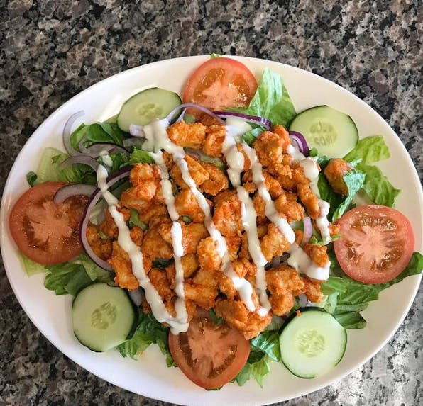 Order Buffalo Chicken Salad - Salad food online from Phil's Pizzeria & Restaurant store, Montvale on bringmethat.com