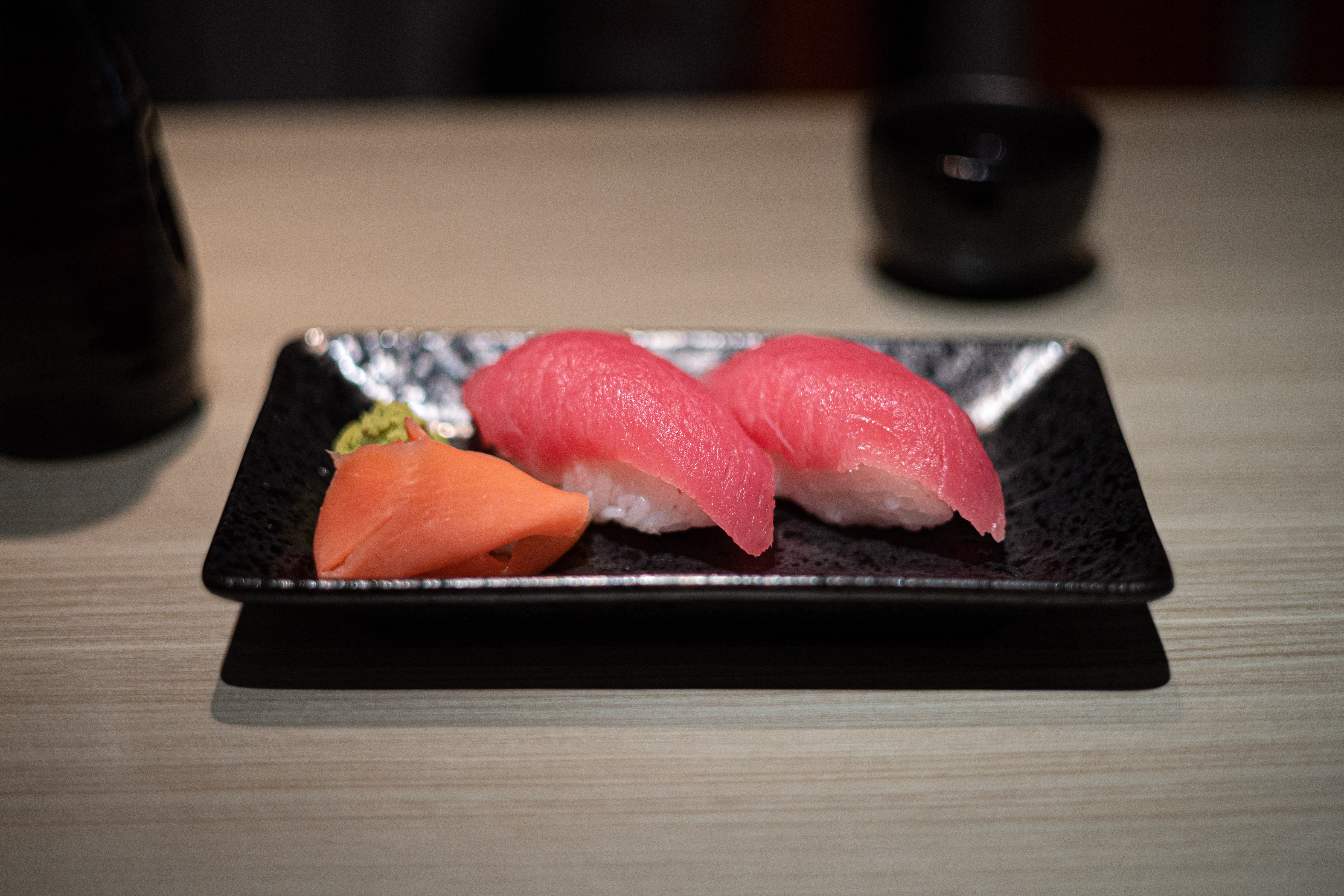 Order 1201. Maguro Nigiri Sushi food online from Yama Sushi Restaurant store, San Francisco on bringmethat.com