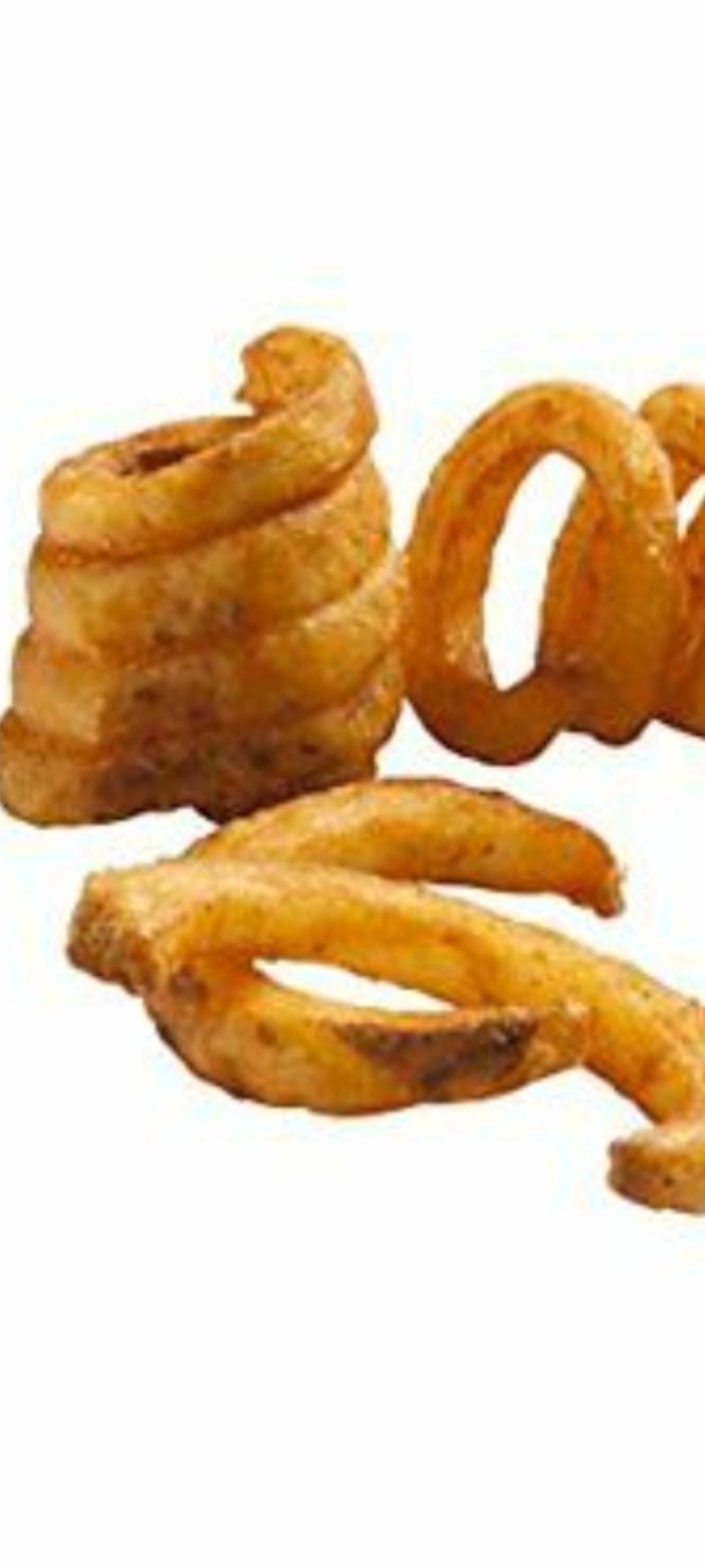 Order Oven-baked seasoned curly fries food online from Fat Tomato Pizza store, Rancho Palos Verdes on bringmethat.com