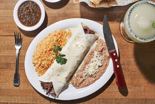 Order Burrito Campechano food online from Frontera Mex-Mex Grill store, Stockbridge on bringmethat.com