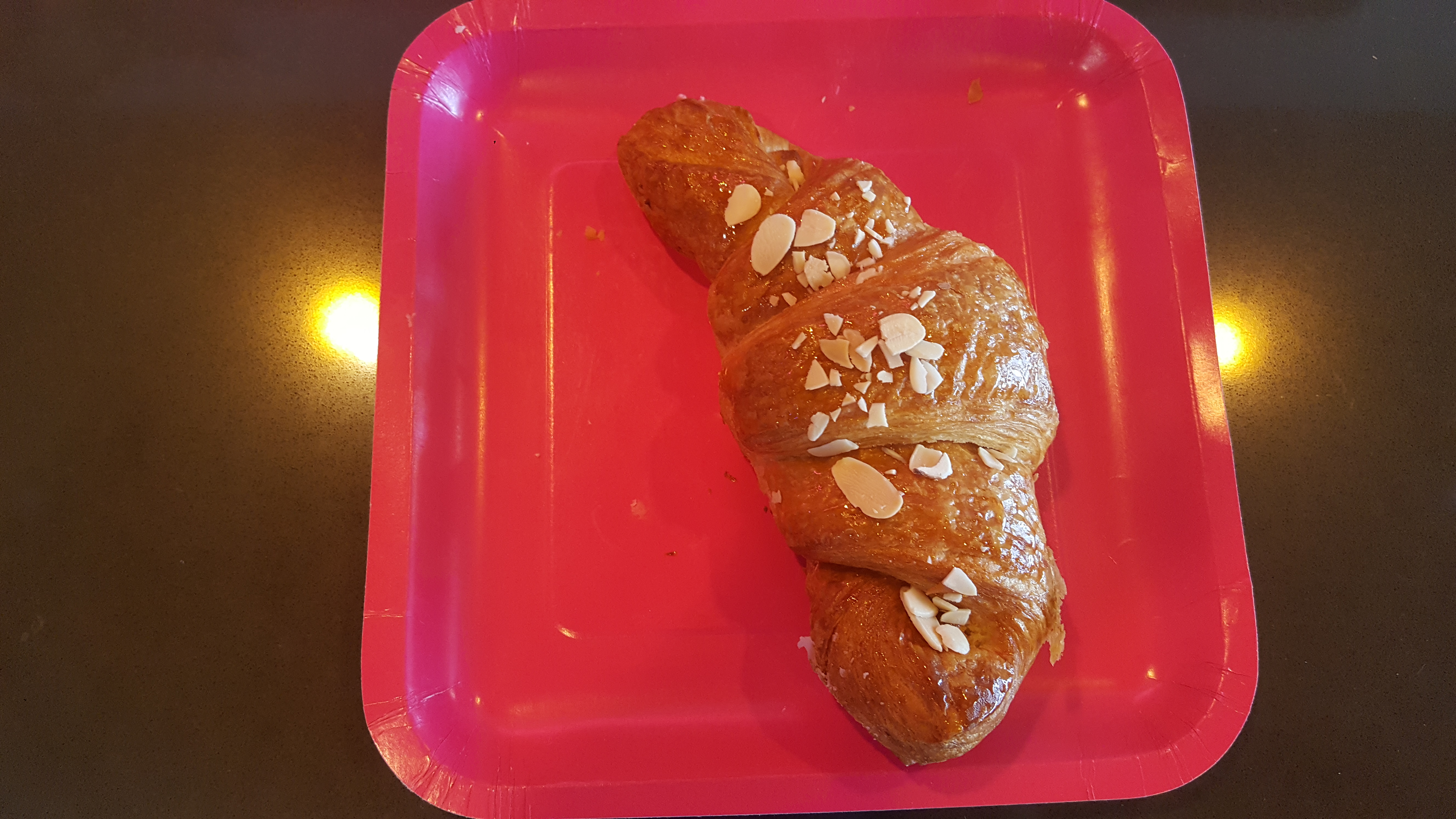 Order Almond Croissant food online from Leberry Bakery & Donuts store, Pasadena on bringmethat.com