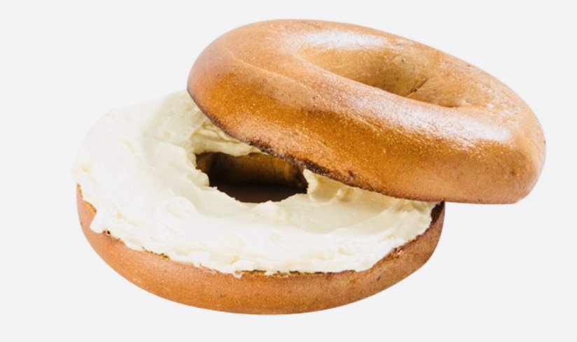 Order Cream Cheese Bagel food online from Highland Donuts store, Bakersfield on bringmethat.com