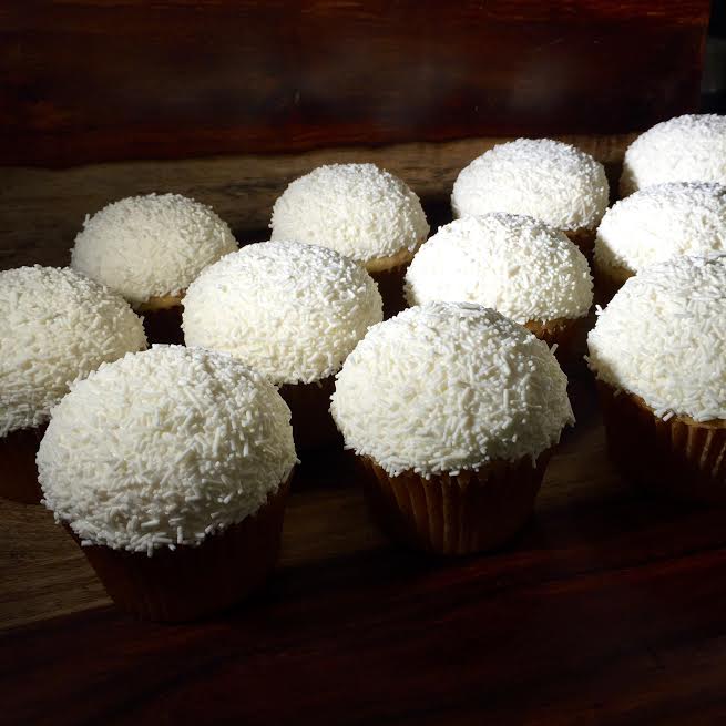 Order Simply Vanilla- one dozen food online from The Yellow Leaf Cupcake Co store, Seattle on bringmethat.com