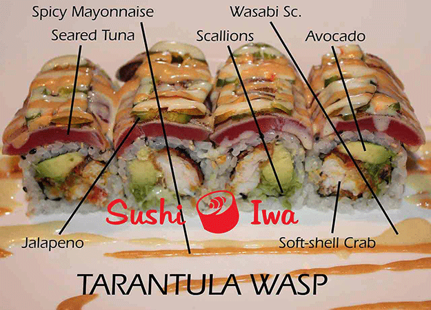 Order TARANTULA WASP food online from Sushi Iwa store, Apex on bringmethat.com