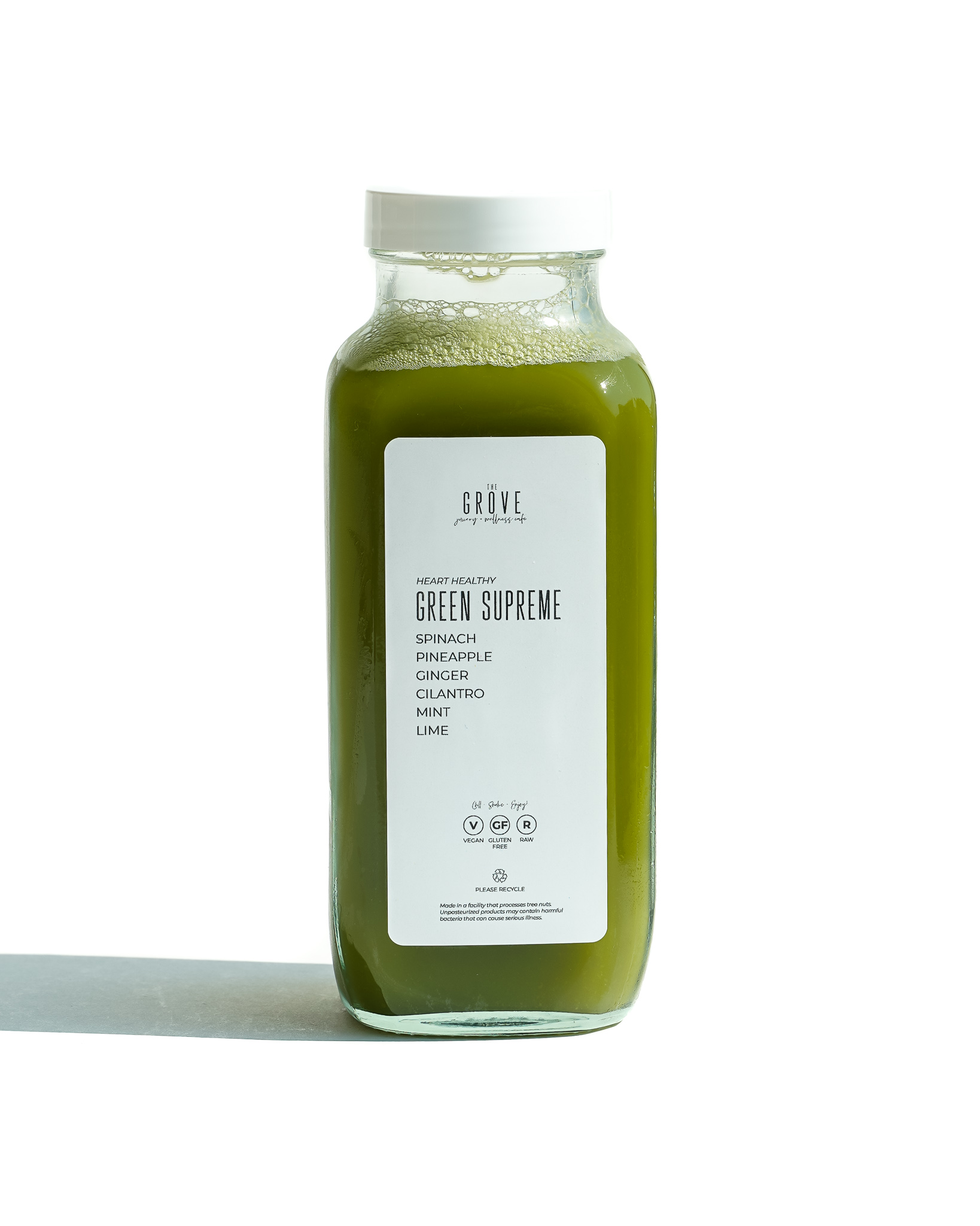 Order Green Supreme Juice food online from The Grove Juicery & Wellness Cafe store, Omaha on bringmethat.com