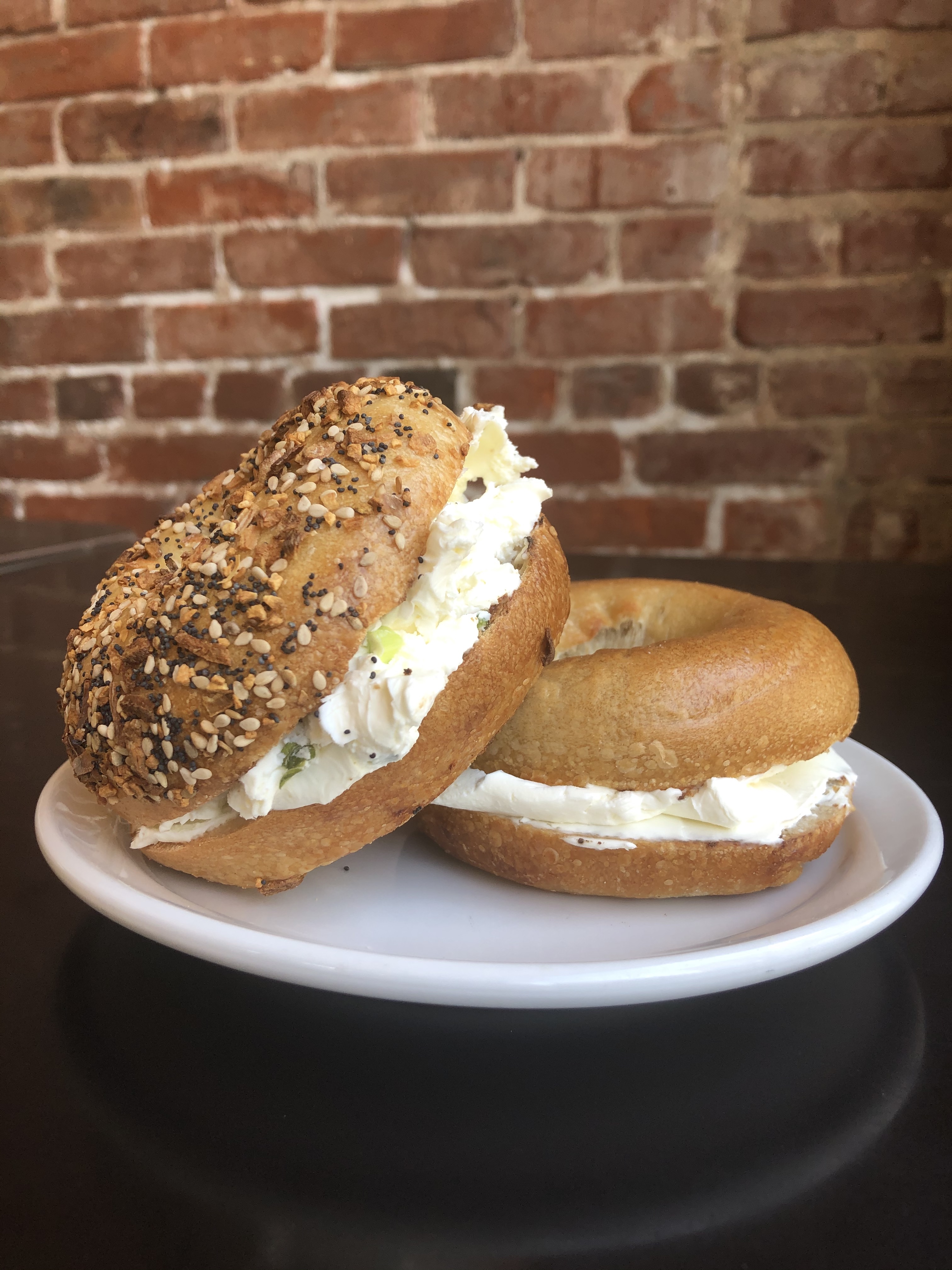 Order Bagel with Cream Cheese food online from Kenny & Zuke Deli store, Portland on bringmethat.com