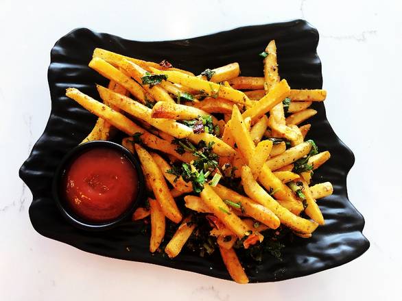 Order Szechuan French Fries food online from Gu Kitchen store, Chamblee on bringmethat.com