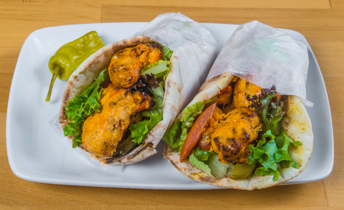 Order Chicken Breast Wrap food online from Pita Cafe store, Los Angeles on bringmethat.com
