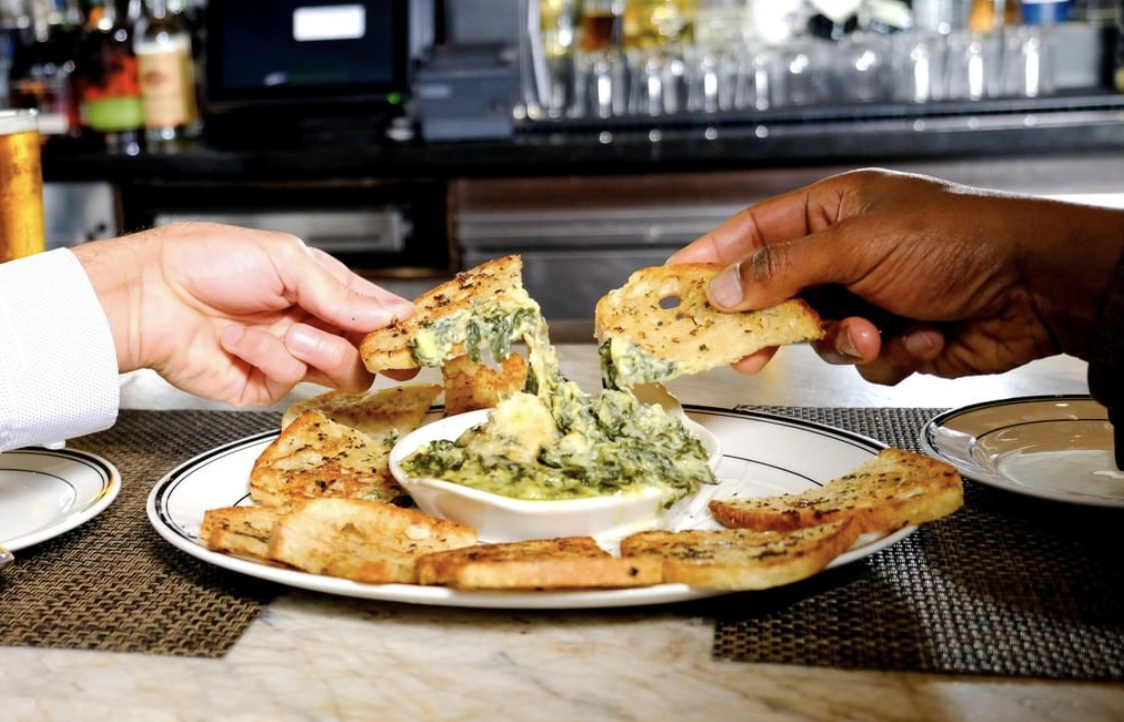 Order Spinach Artichoke Dip food online from The Grill on the Alley store, San Jose on bringmethat.com